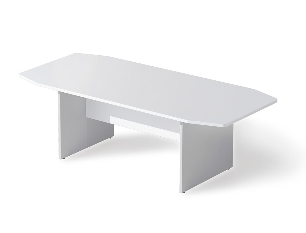 MESA DE REUNION ROCADA MEETING 3003AB04V24 ESTRUCTURA MADERA GRIS GRIS TABLERO BLANCO 220X100X74 CM