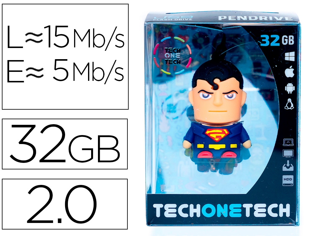 MEMORIA USB TECH ON TECH SUPER S 32 GB