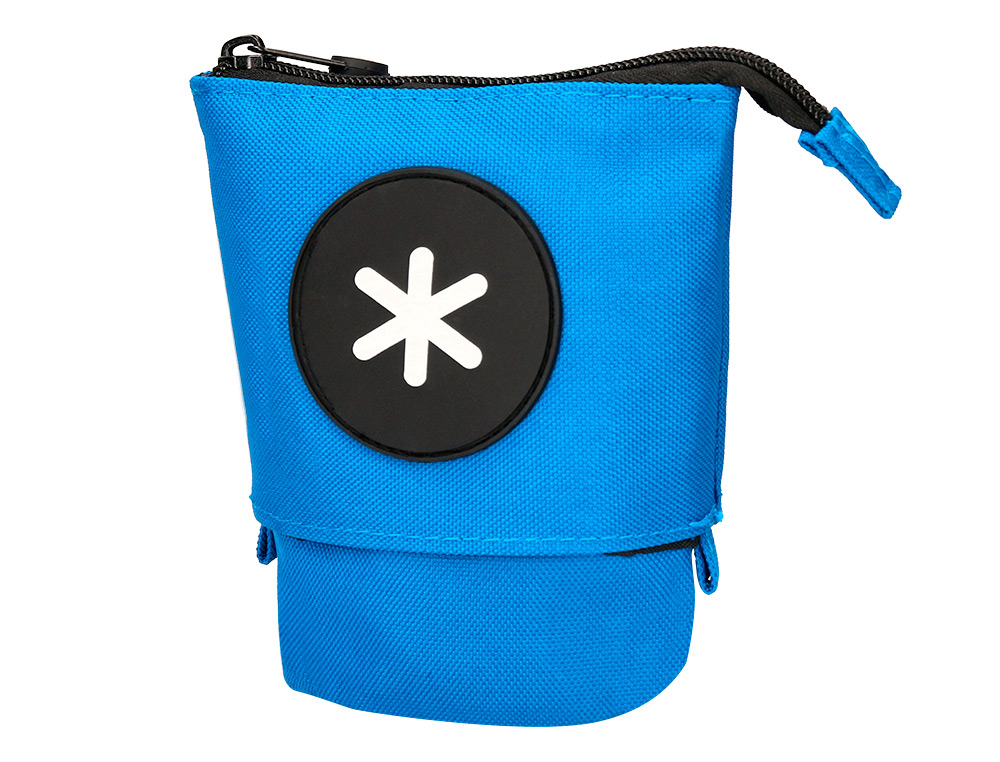 BOLSO ESCOLAR PORTATODO ANTARTIK CUBILETE COLOR AZUL 190X60X80 MM