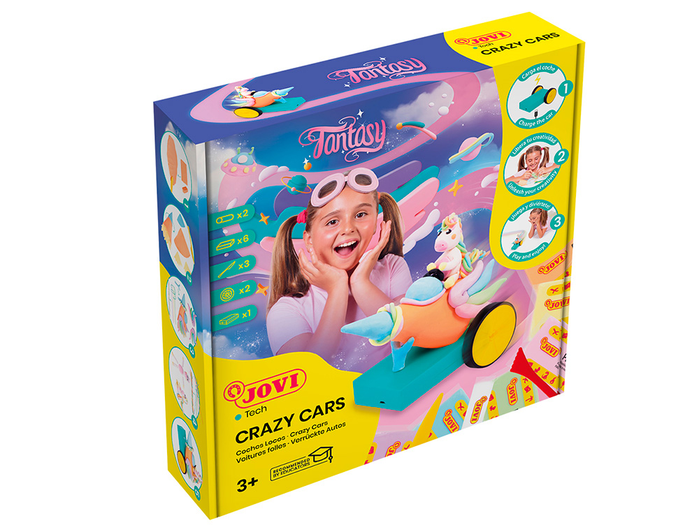 JUEGO JOVI PLASTILINA JOVITECH CRAZY CARS RACING KIT