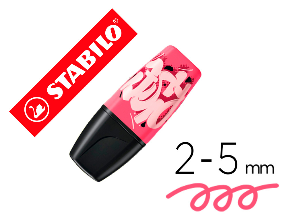 ROTULADOR STABILO BOSS MINI FLUORESCENTE BY SNOOZE ONE ROSA