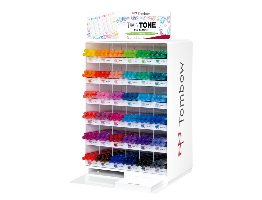 ROTULADOR TOMBOW ABT DUAL BRUSH DOBLE PUNTA DE PINCEL CONTENIDO DE 216 UNIDADES COLORES SURTIDOS