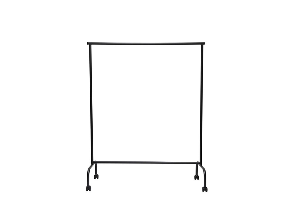 PERCHERO MAULLIMBO CABALLETE EXTENSIBLE CON RUEDAS COLOR NEGRO 1270X505X1570 MM