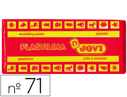 PLASTILINA JOVI 71 ROJO UNIDAD TAMAO MEDIANO