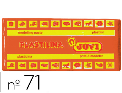 PLASTILINA JOVI 71 NARANJA UNIDAD TAMAO MEDIANO