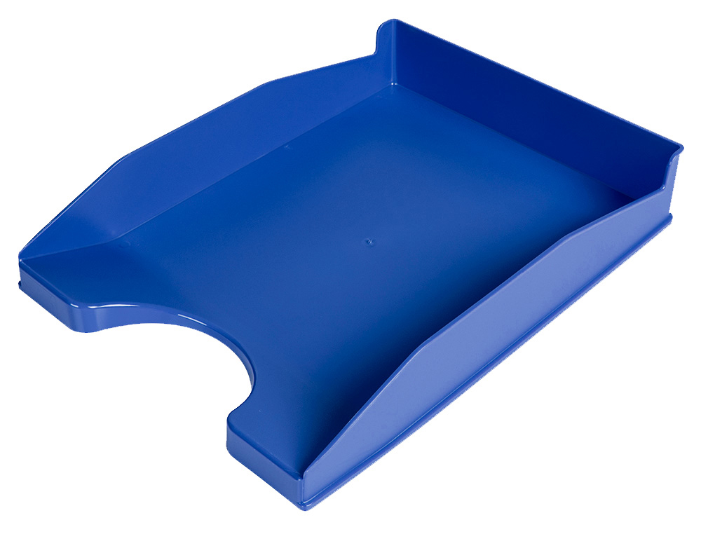 BANDEJA SOBREMESA PLASTICO Q-CONNECT AZUL OPACO 240X70X340 MM