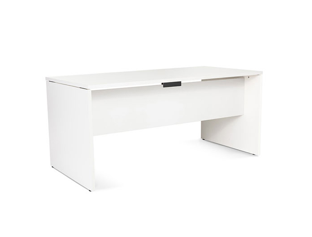 MESA OFICINA ROCADA SERIE WORK 160X80 CM ACABADO AW04 BLANCO/BLANCO
