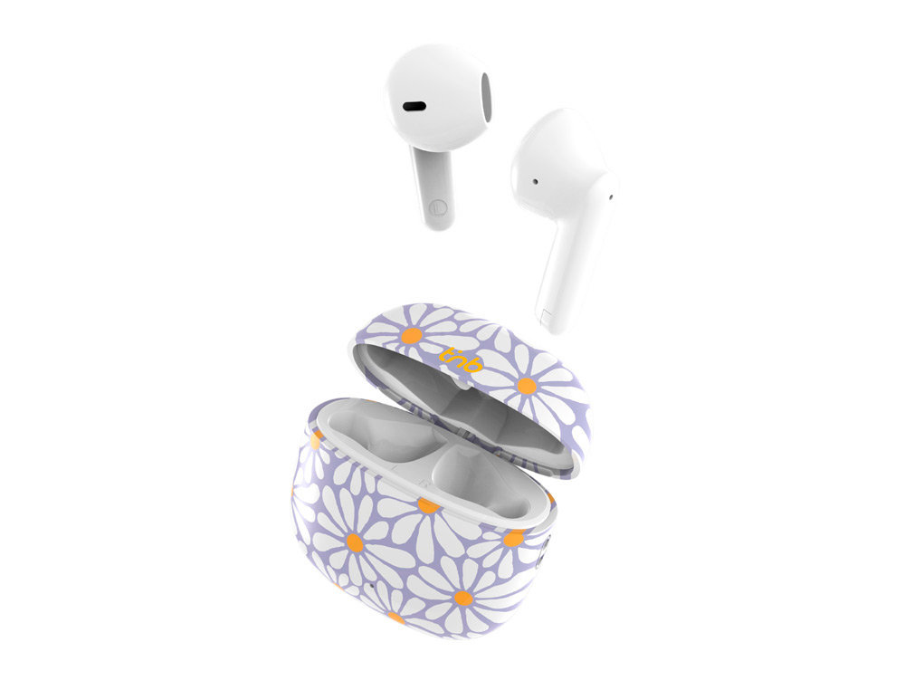 AURICULARES INALAMBRICO T NB ZIP 2 IN-EAR TWS CON ESTUCHE DE CARGA FLORES