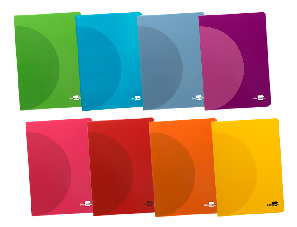 LIBRETA LIDERPAPEL 360 TAPA DE PLASTICO A5 48 HOJAS 90GR HORIZONTAL CON MARGEN COLORES SURTIDOS