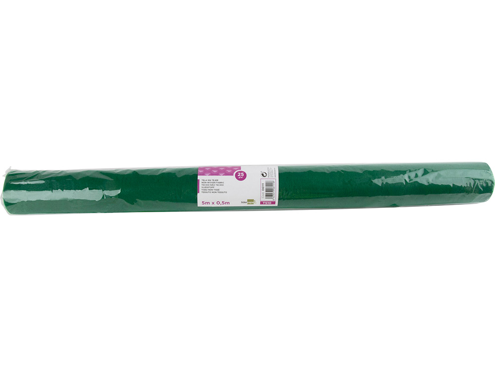 TEJIDO SIN TEJER LIDERPAPEL TERILENO 25 G/M2 ROLLO DE 5 MT VERDE