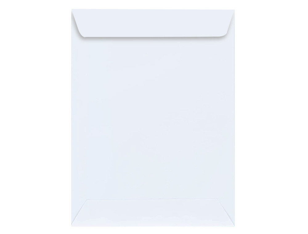 SOBRE LIDERPAPEL BOLSA BLANCO 260X360 MM SOLAPA TIRA DE SILICONA PAPEL OFFSET 100 GR CAJA DE 250 UNIDADES