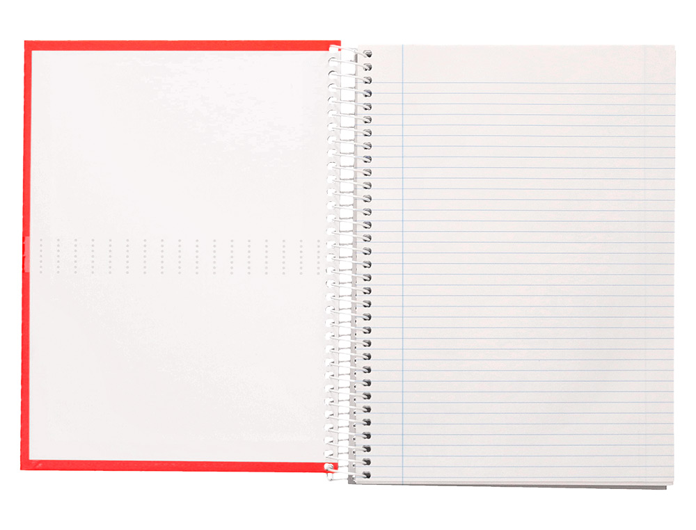 CUADERNO ESPIRAL LIDERPAPEL A5 CRAFTY TAPA FORRADA 80H 90GR RAYADO HORIZONTAL CON MARGEN COLORES SURTIDOS