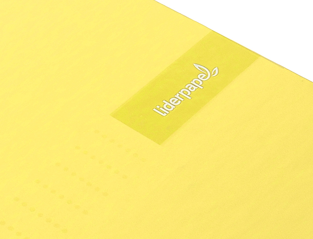 CUADERNO ESPIRAL LIDERPAPEL A5 MICRO CRAFTY TAPA FORRADA 120H 90 GR CUADRO 5MM 5 BANDAS6 TALADROS COLOR AMARILLO