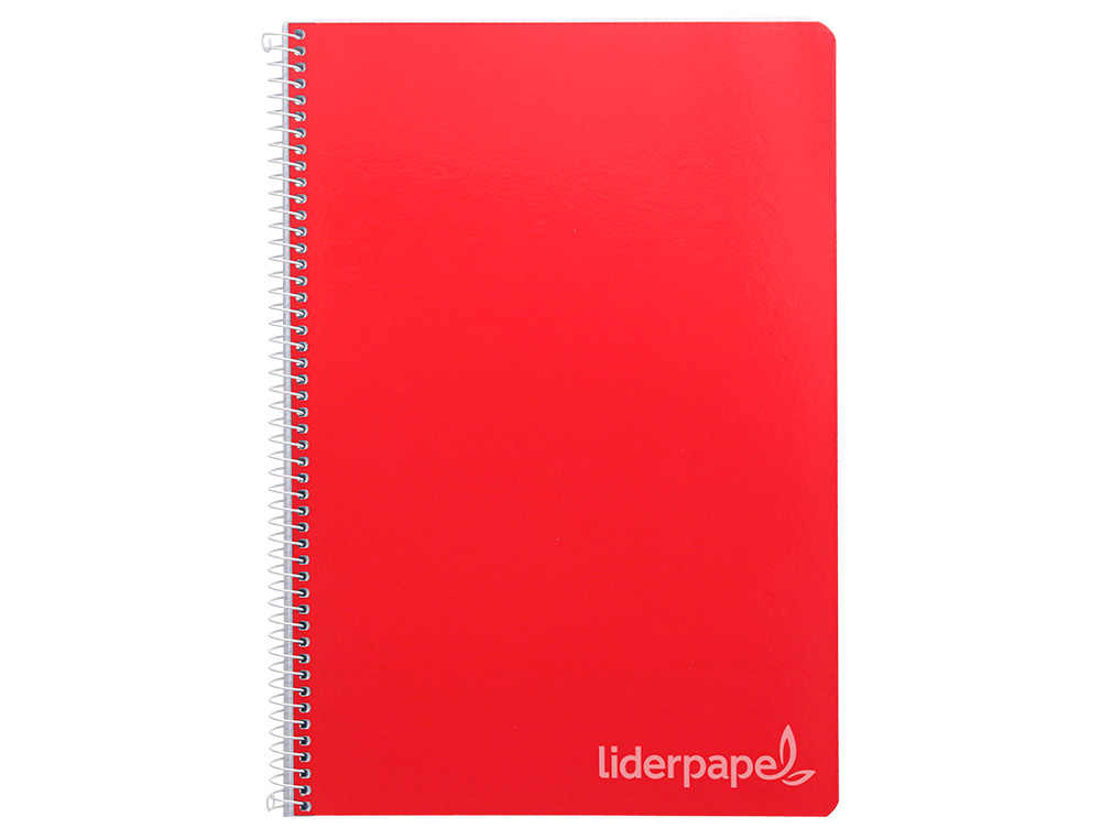 CUADERNO ESPIRAL LIDERPAPEL FOLIO WITTY TAPA DURA 80H 75GR CUADRO 4MM CON MARGEN COLORES SURTIDOS