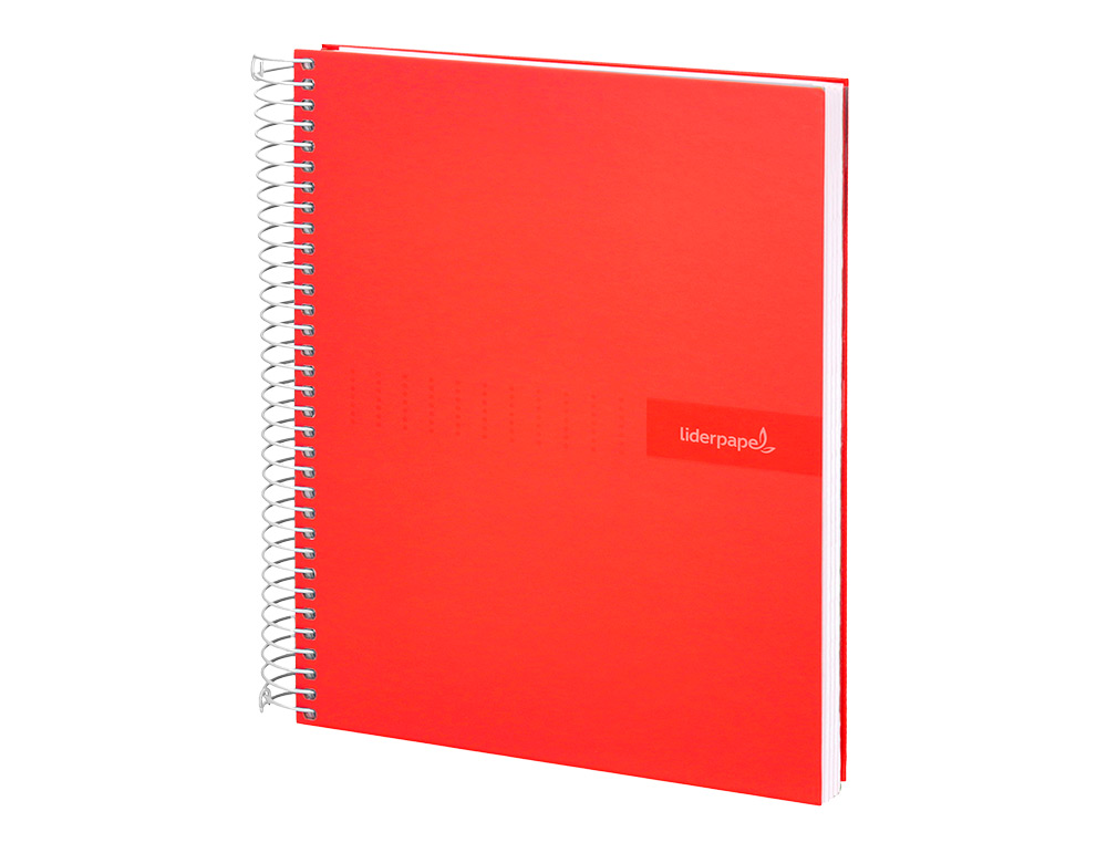 CUADERNO ESPIRAL LIDERPAPEL A4 CRAFTY TAPA FORRADA 80H 90 GR PAUTA ESTRECHA 2,5MM CON MARGEN COLORES SURTIDOS