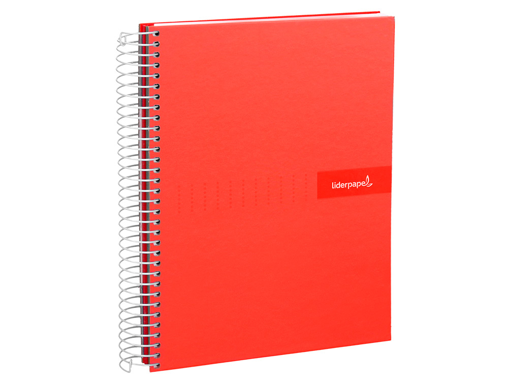 CUADERNO ESPIRAL LIDERPAPEL A4 CRAFTY TAPA FORRADA 80H 90 GR PAUTA ESTRECHA 2,5MM CON MARGEN COLORES SURTIDOS