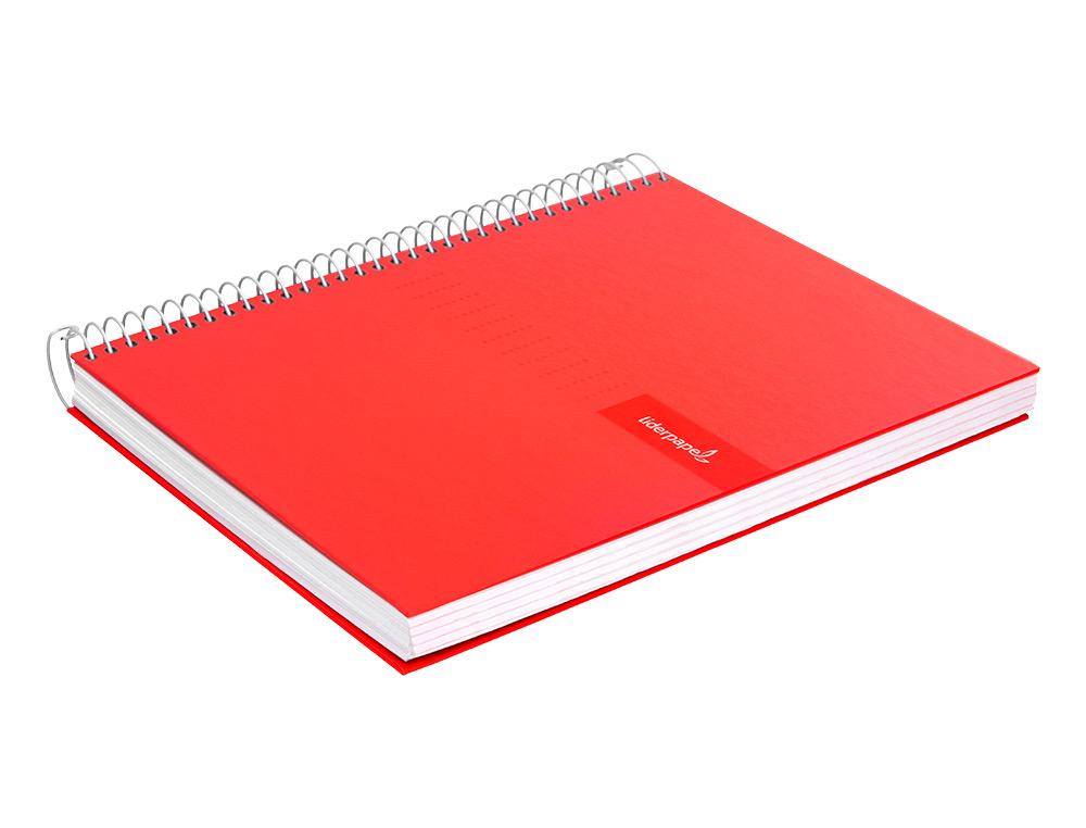 CUADERNO ESPIRAL LIDERPAPEL A4 CRAFTY TAPA FORRADA 80H 90 GR PAUTA ESTRECHA 2,5MM CON MARGEN COLORES SURTIDOS