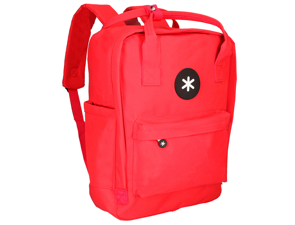 CARTERA ANTARTIK MOCHILA 2 ASAS Y BOLSILLOS EXTERIORES ROJO 300X115X390 MM