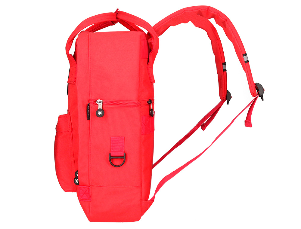 CARTERA ANTARTIK MOCHILA 2 ASAS Y BOLSILLOS EXTERIORES ROJO 300X115X390 MM