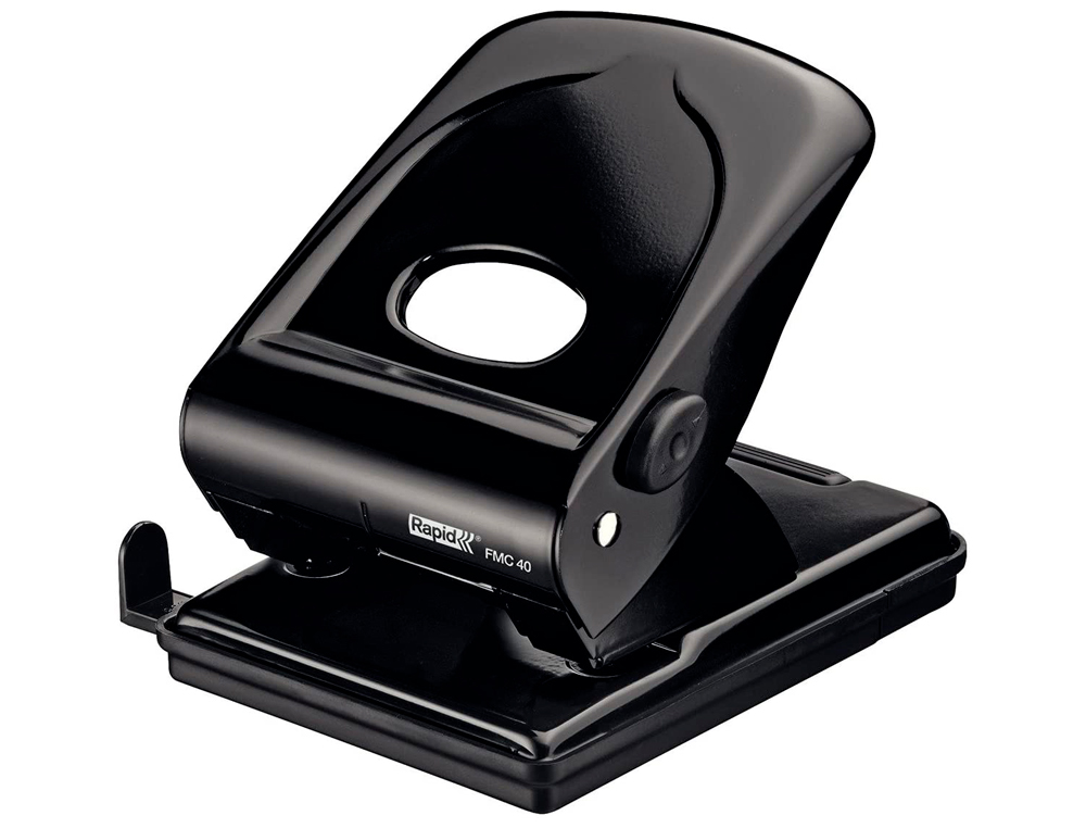 TALADRADOR RAPID FMC40 METALICO COLOR NEGRO CAPACIDAD 40 HOJAS