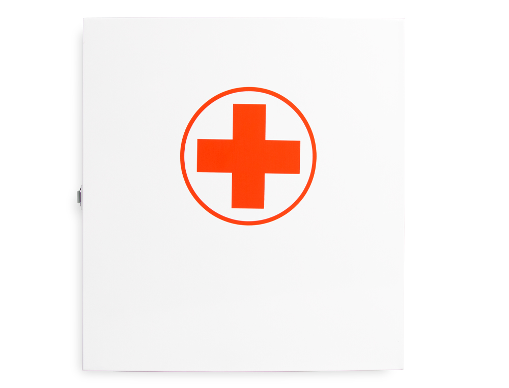 BOTIQUIN Q-CONNECT METALICO 4 COMPARTIMENTOS VACIO PRIMEROS AUXILIOS 275X300X120 MM