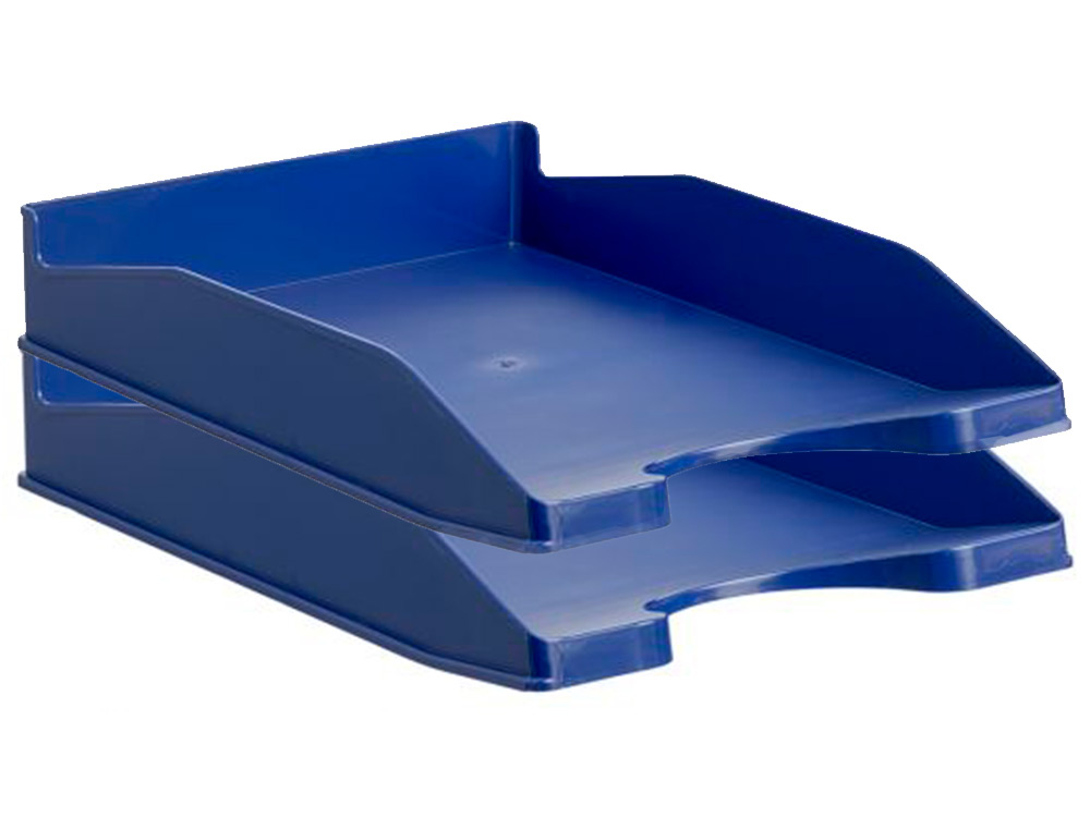 BANDEJA SOBREMESA ARCHIVO 2000 ANTIMICROBIANA SANITIZED PLASTICO AZUL APILABLE 3 POSICIONES PARA FORMATOS DIN