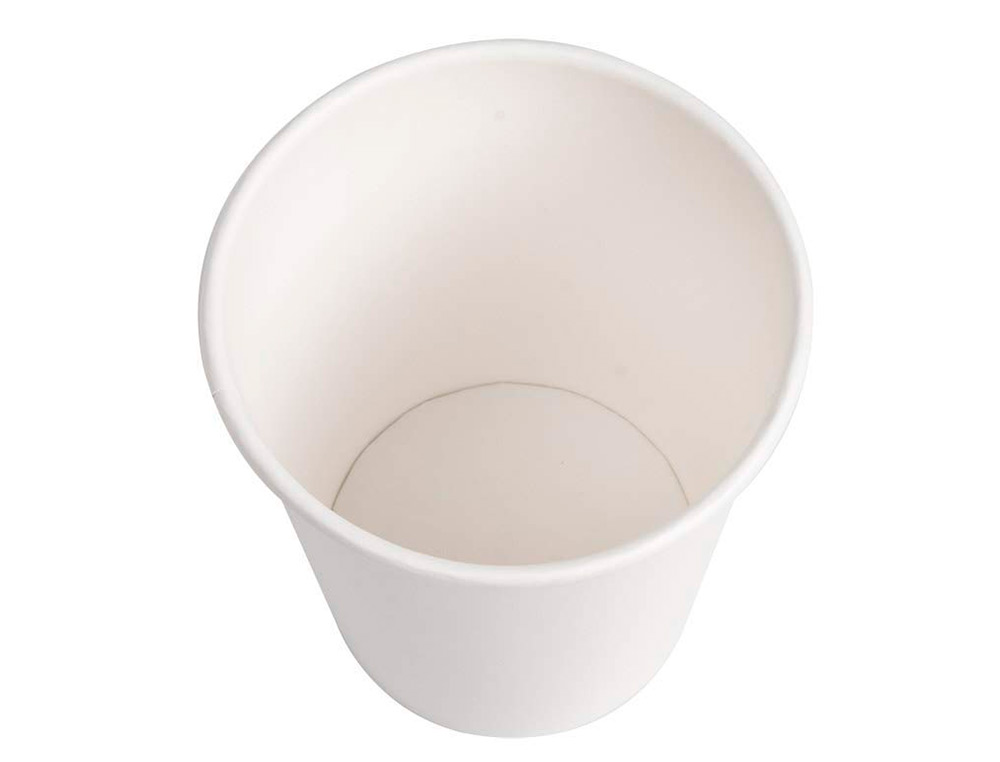 VASO DE CARTON BIODEGRADABLE BLANCO 200 ML PAQUETE DE 50 UNIDADES