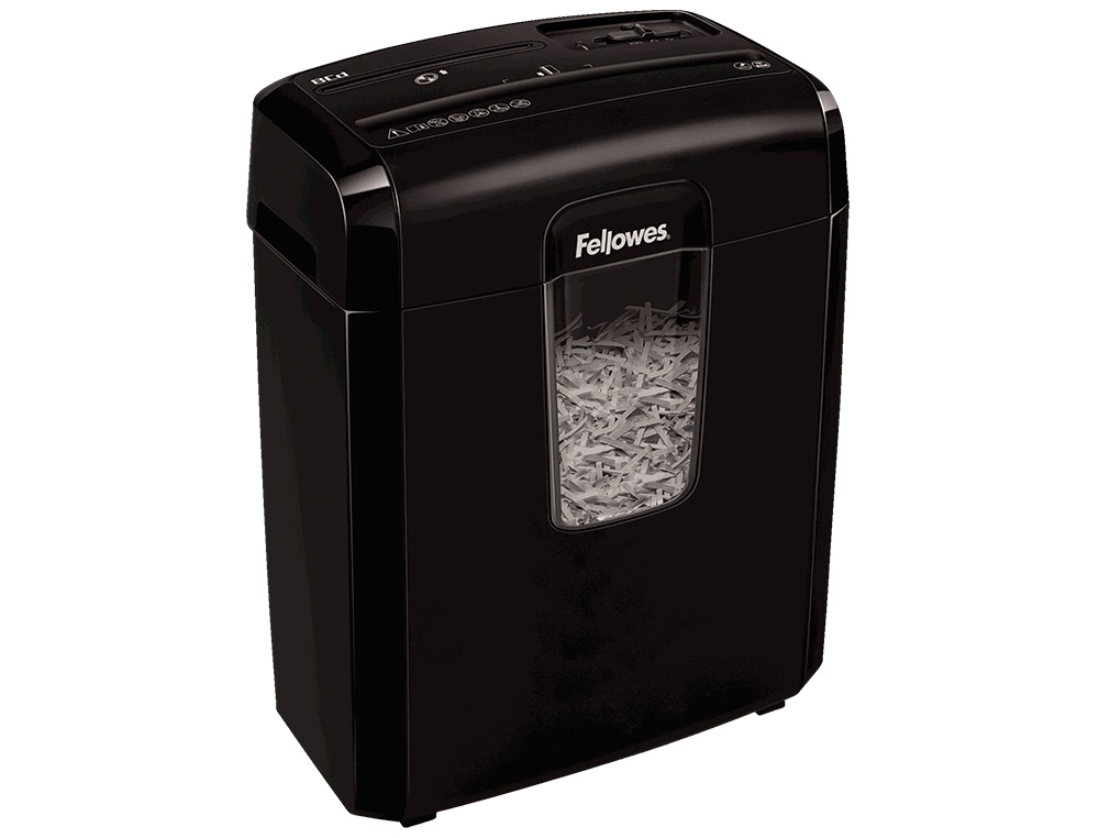DESTRUCTORA DE DOCUMENTOS FELLOWES LX-25M CAPACIDAD 6H P4 DESTRUYE GRAPAS CLIPS Y TARJETA PAPELERA 11,5 L