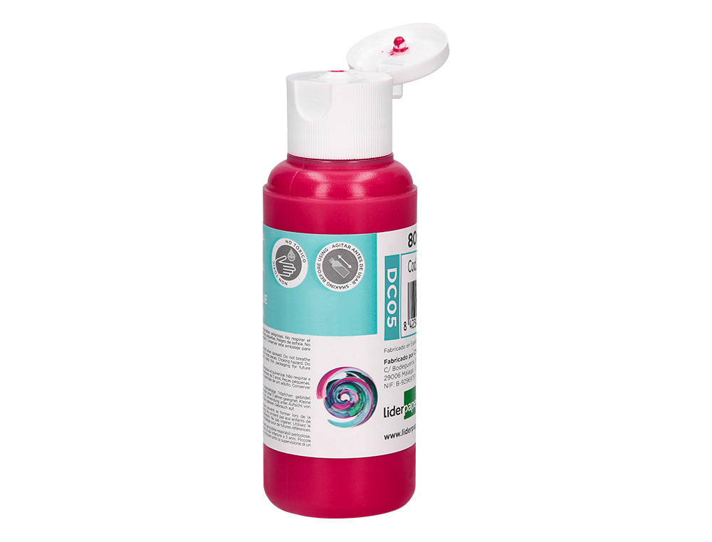 PINTURA ACRILICA LIDERPAPEL BOTE DE 80 ML MAGENTA