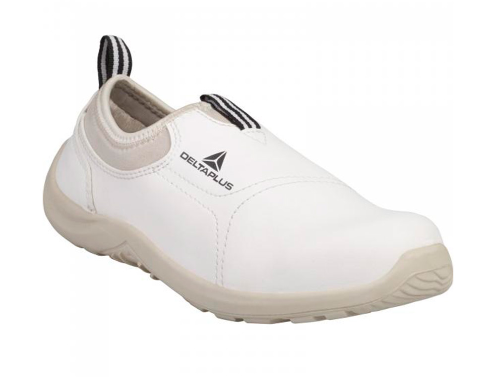 ZAPATOS DE SEGURIDAD DELTAPLUS MICROFIBRA PU SUELA PU MONO-DENSIDAD COLOR BLANCO TALLA 37