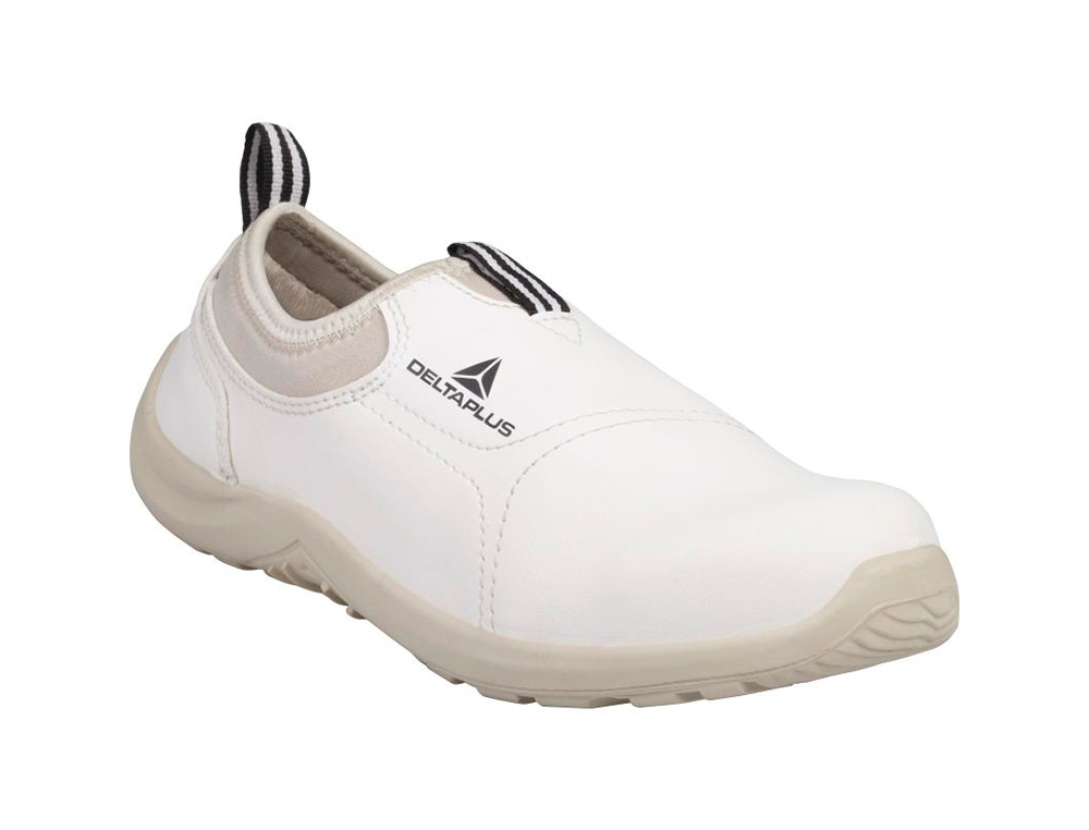 ZAPATOS DE SEGURIDAD DELTAPLUS MICROFIBRA PU SUELA PU MONO-DENSIDAD COLOR BLANCO TALLA 39