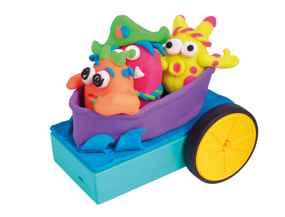 JUEGO JOVI PLASTILINA JOVITECH CRAZY CARS MONSTERS KIT