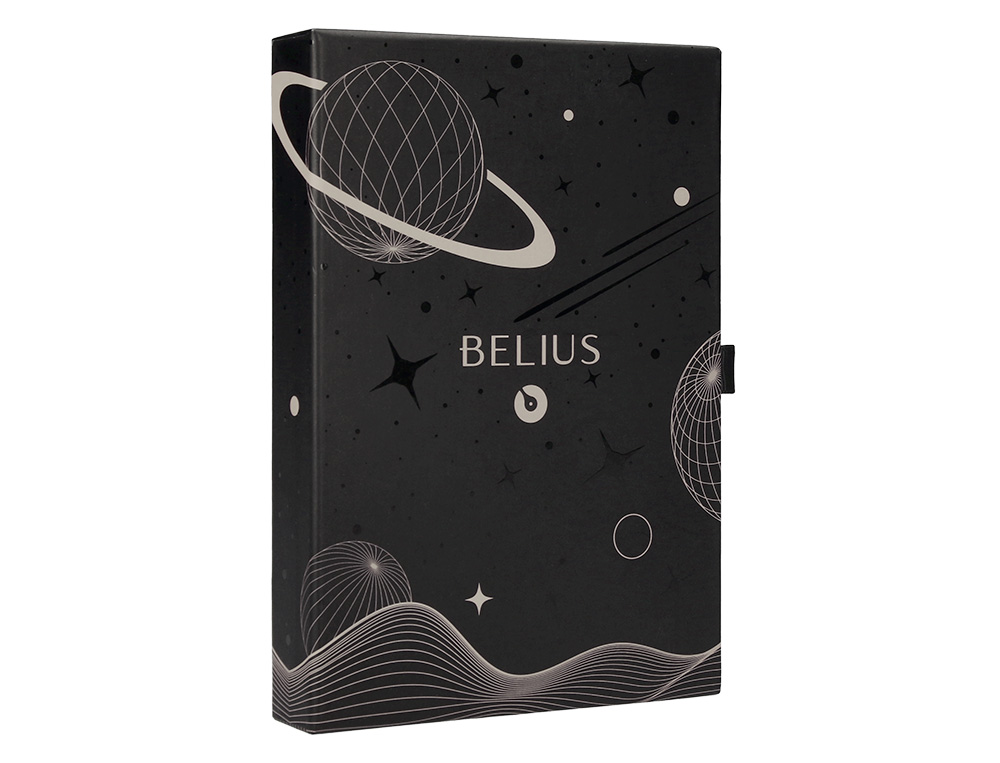 ROLLER Y FUNDA DE SIMILPIEL BELIUS SPACE B COLOR MINIMALISTA GRIS TINTA AZUL CAJA DE DISEO