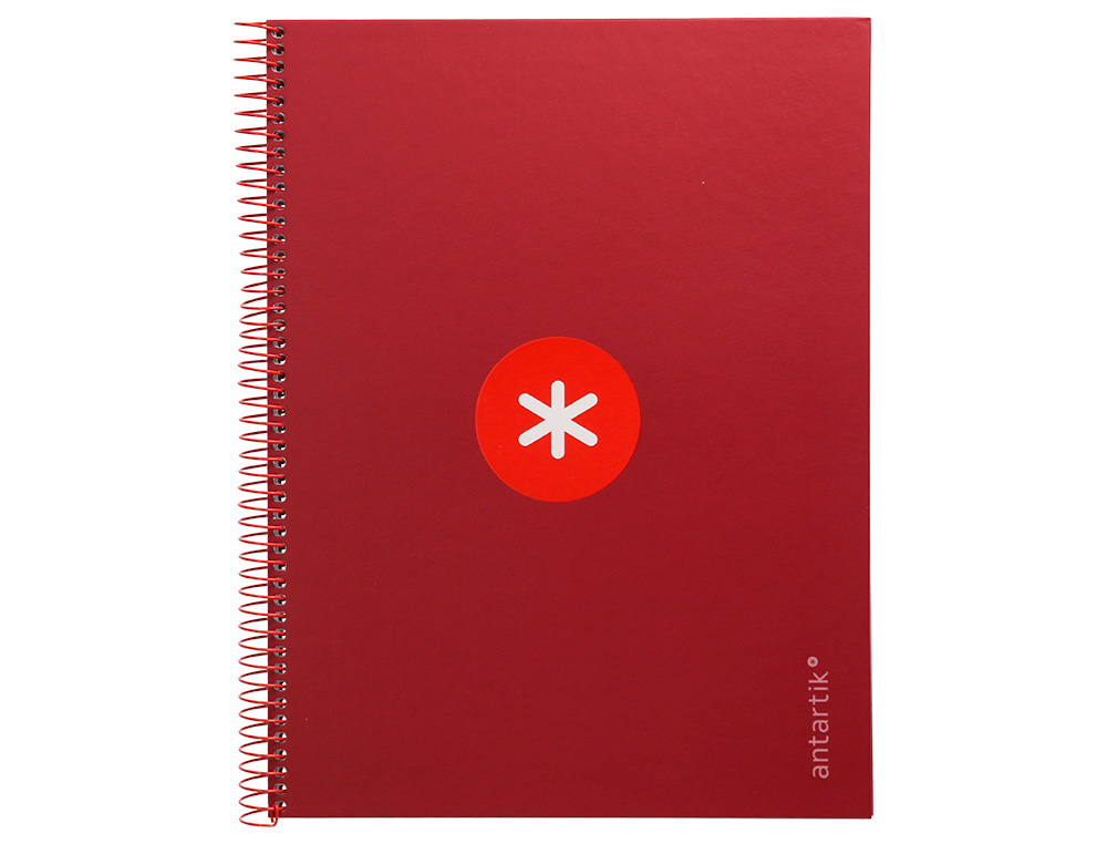 CUADERNO ESPIRAL A4 MICRO ANTARTIK TAPA FORRADA 80H 90GRCUADRO 5MM 1 BANDA 4 TALADROS EXP. 20 UNIDADES