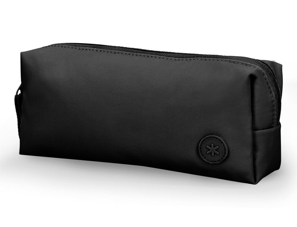 ESTUCHE PORTATODO ANTARTIK BASIC PACK 1 COMPARTIMENTO NEGRO COMPAÑERO MOCHILA 100X60X220 MM