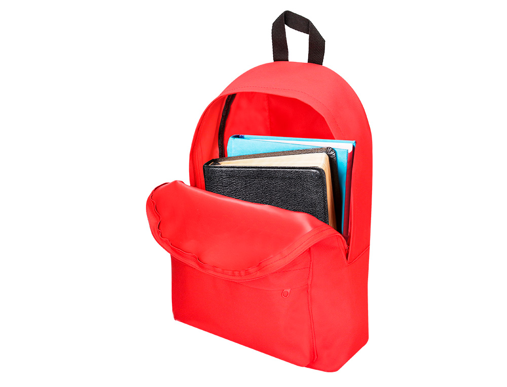 CARTERA LIDERPAPEL MOCHILA COLOR ROJO 400X125X300 MM