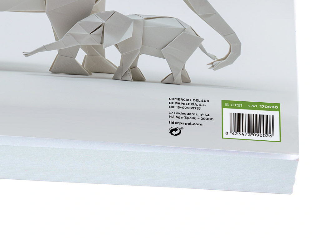 CARTULINA LIDERPAPEL A4 240G/M2 BLANCO PAQUETE DE 100 HOJAS