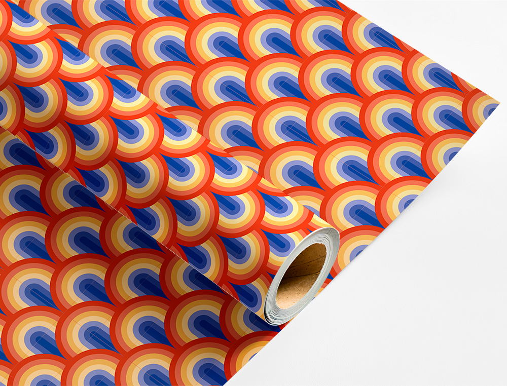 PAPEL DE REGALO LIDERPAPEL TODO AÑO ROLLO ANCHO 70 CM LONGITUD 2 MT GRAMAJE 60 GR DISEÑOS SURTIDOS B-2025