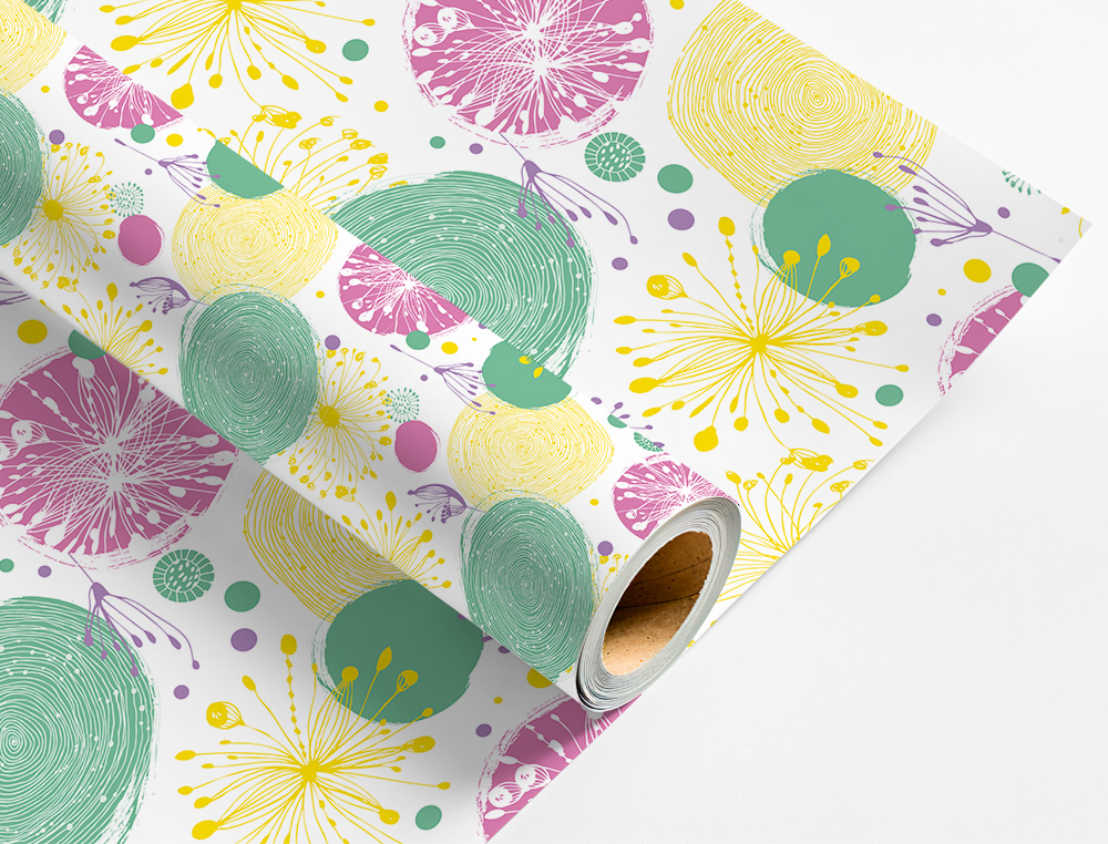 PAPEL DE REGALO LIDERPAPEL TODO AÑO ROLLO ANCHO 70 CM LONGITUD 2 MT GRAMAJE 60 GR DISEÑOS SURTIDOS C-2025