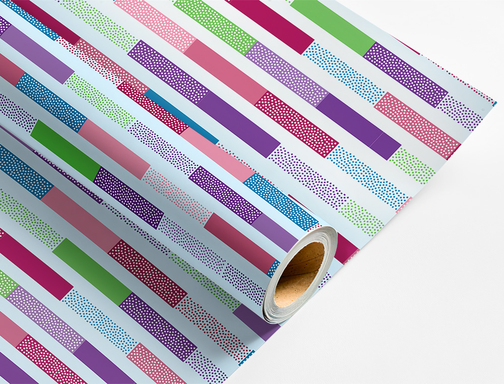 PAPEL DE REGALO LIDERPAPEL TODO AÑO ROLLO ANCHO 70 CM LONGITUD 2 MT GRAMAJE 60 GR DISEÑOS SURTIDOS C-2025