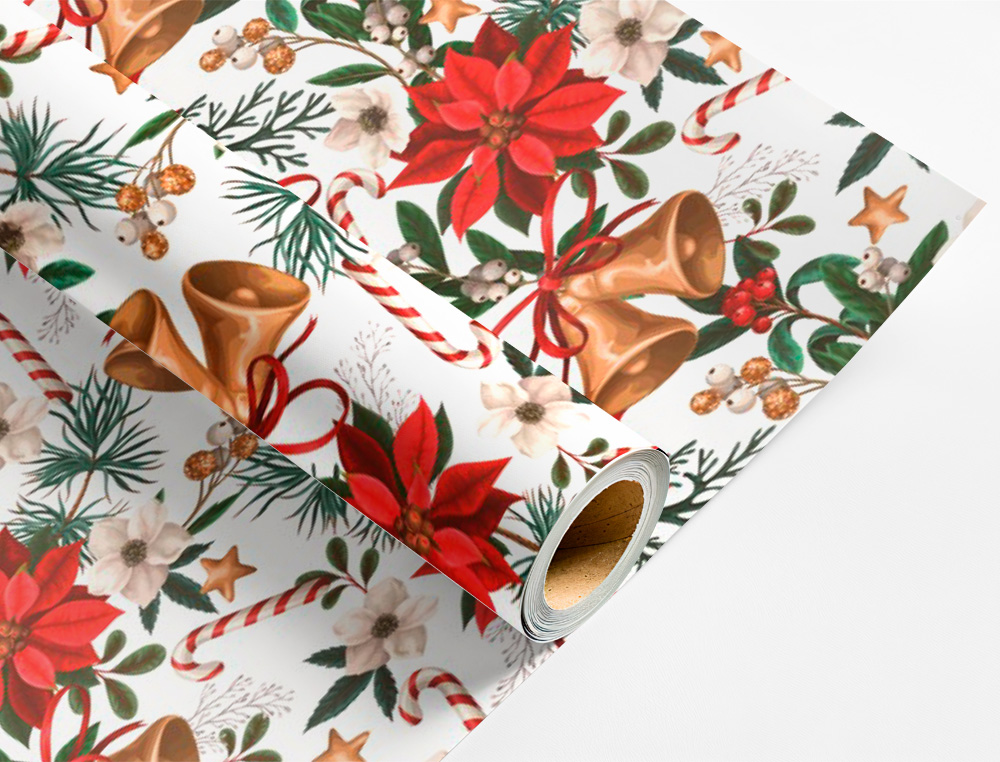 PAPEL DE REGALO LIDERPAPEL NAVIDAD ROLLO ANCHO 70 CM LONGITUD 2 MT GRAMAJE 60 GR DISEOS SURTIDOS C-2025