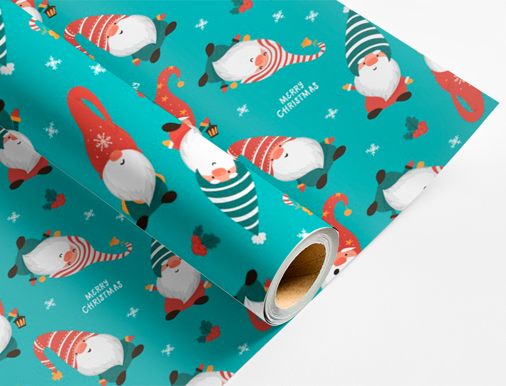 PAPEL DE REGALO LIDERPAPEL NAVIDAD ROLLO ANCHO 70 CM LONGITUD 2 MT GRAMAJE 60 GR DISEOS SURTIDOS C-2025