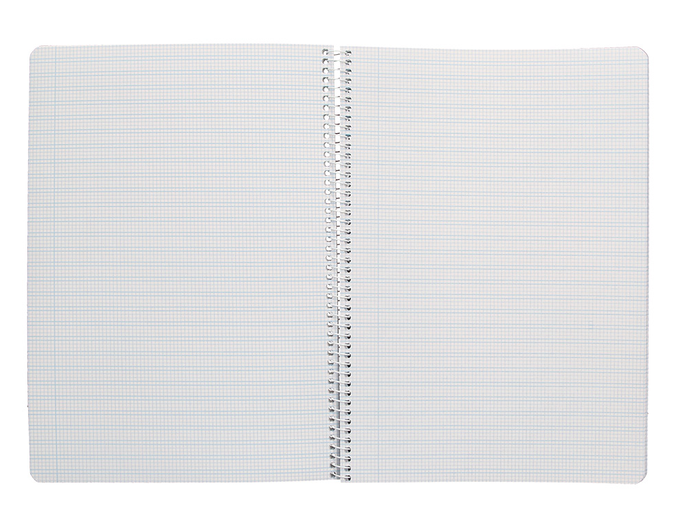CUADERNO ESPIRAL LIDERPAPEL A4 PAUTAGUIA TAPA BLANDA 80H 75GR CUADRO PAUTADO 2,5MM COLOR ROJO