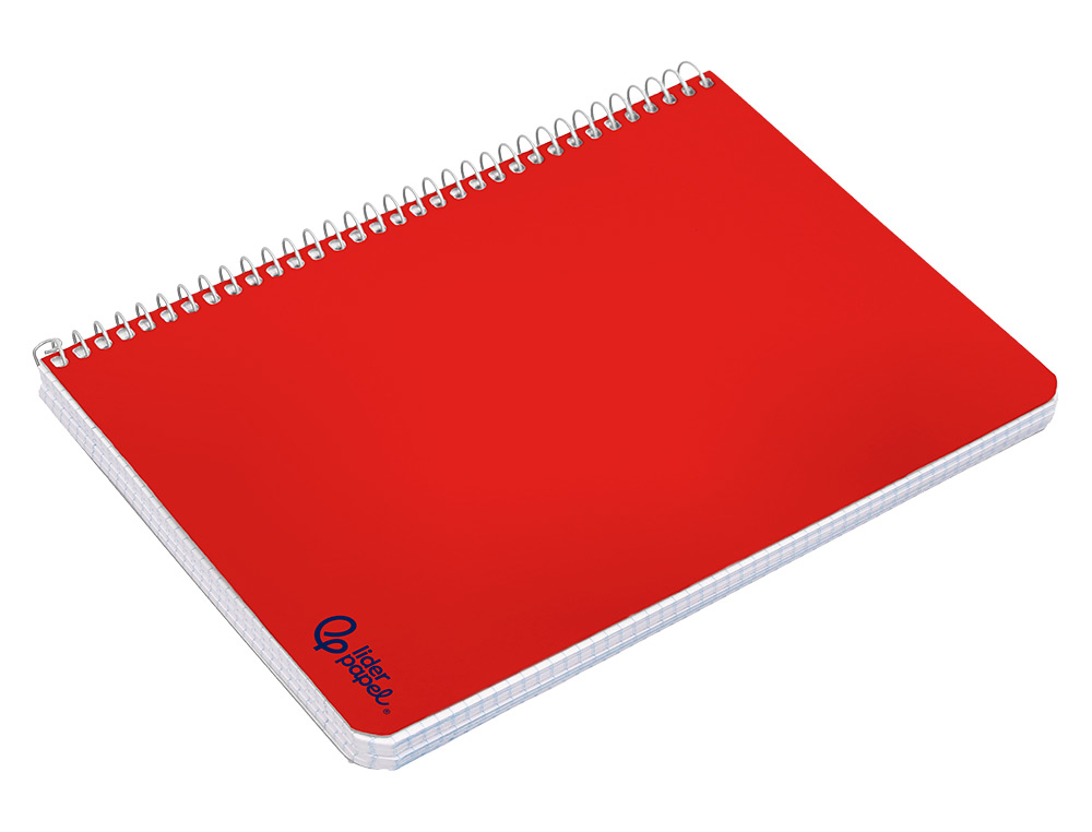 CUADERNO ESPIRAL LIDERPAPEL A5 SMART TAPA BLANDA 80H 75GR CUADRO 3MM CON MARGEN COLORES SURTIDOS