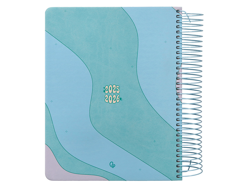 AGENDA ESCOLAR LIDERPAPEL 25-26 ESPIRAL ZANTE DIA PAGINA A5 BILINGE PAPEL FSC 80 GR