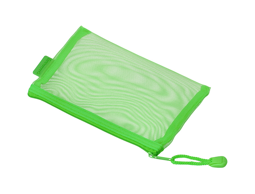 BOLSA ZIPPER BAG LIDERPAPEL POLIESTER TRANSPIRABLE MULTIUSOS DIN A6 VERDE PASTEL