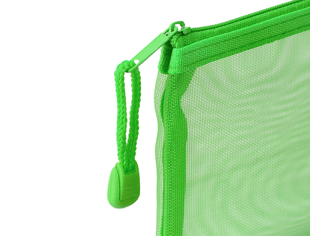 BOLSA ZIPPER BAG LIDERPAPEL POLIESTER TRANSPIRABLE MULTIUSOS DIN A6 VERDE PASTEL
