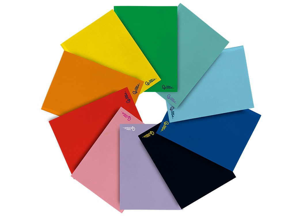 LIBRETA LIDERPAPEL SMART A4 48 HOJAS 75GR CUADRO 5MM CON MARGEN COLORES SURTIDOS