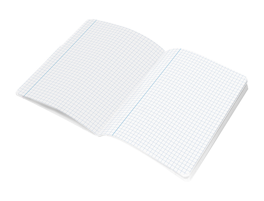 LIBRETA LIDERPAPEL SMART A4 48 HOJAS 75GR CUADRO 5MM CON MARGEN COLORES SURTIDOS