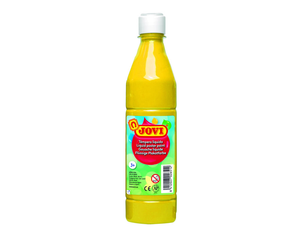 TEMPERA LIQUIDA JOVI ESCOLAR 500 ML AMARILLO CLARO